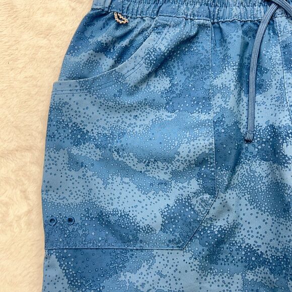 Columbia PFG Womens Tidal Sands II Shorts Blue Zip Pockets Sz Small 5” UPF 50 - Picture 11 of 11
